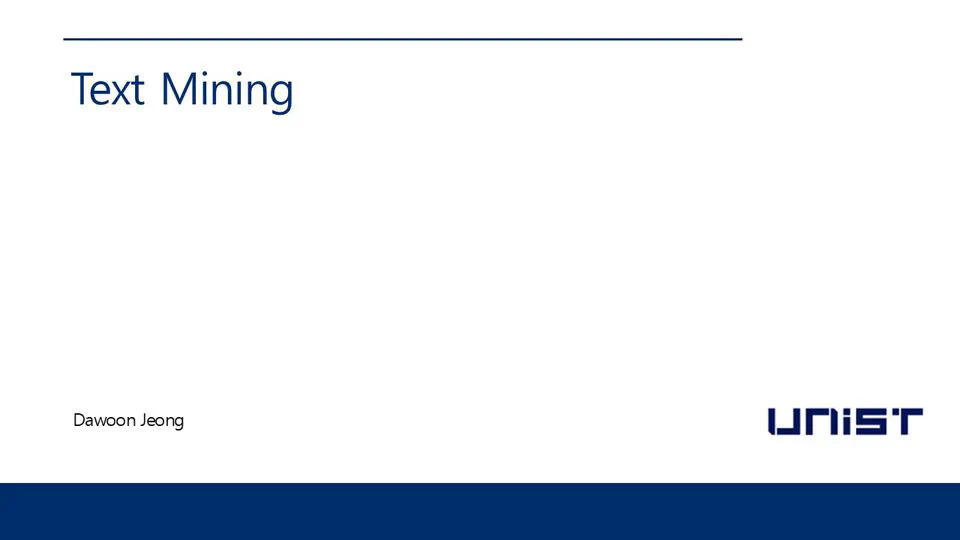 Text Mining (BAT54201)